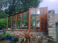 Bespoke Wooden greenhouse frame
