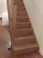 oak staircase with glass panels sheffield